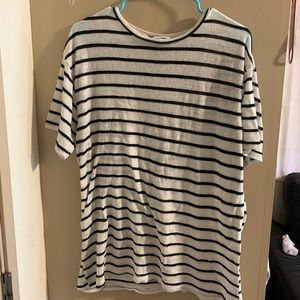 Men’s Fashion Nova Striped Black/White T Shirt